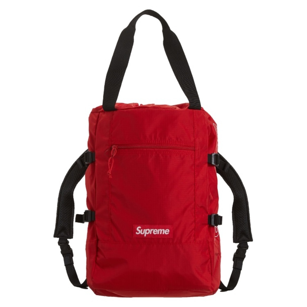 Supreme Red Tote Backpack 🎒 - Picture 3 of 5